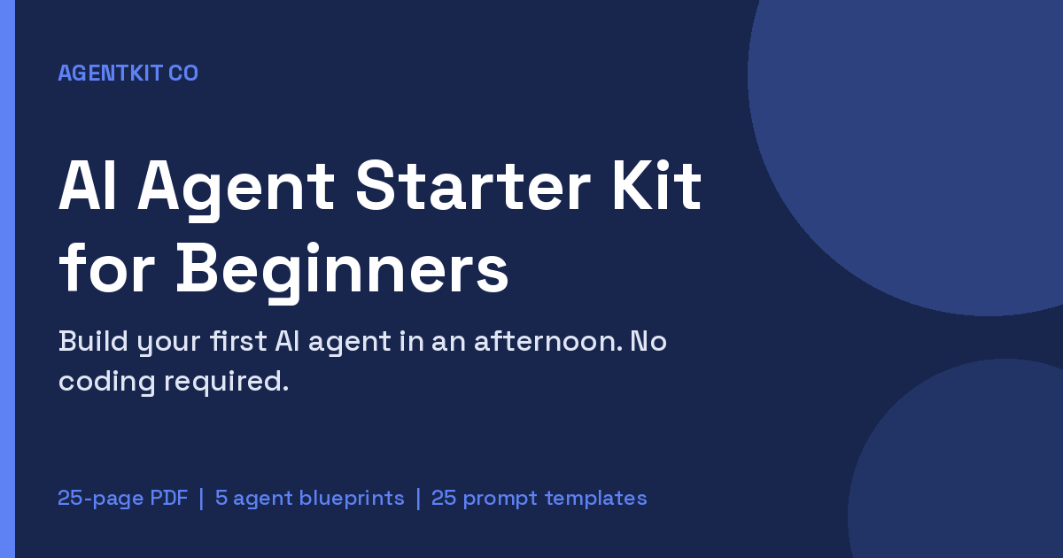 AI Agent Starter Kit for Beginners cover